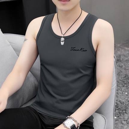 男士纯棉背心健身运动训练坎肩夏季新款贴身无袖t恤打底汗衫上衣