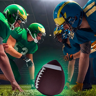 返回式橄榄球青少年专业训练加重回弹接传球美式四分卫单人橄榄球