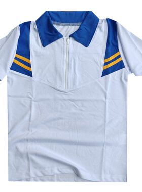 潮州市潮安浮洋江东古巷汕头澄海蓝色夏季中小学生短袖校服班服