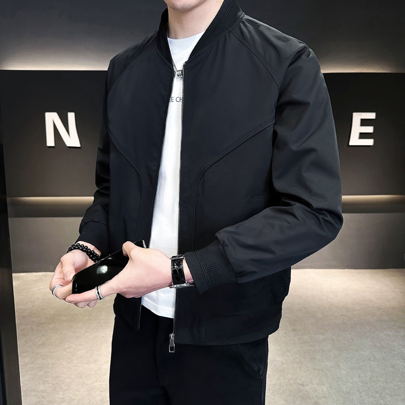 啄木鸟棒球领外套男春秋新款潮流百搭帅气爆款男装休闲飞行服夹克