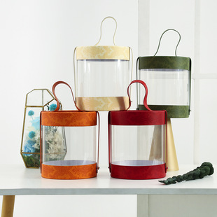 新款轻奢抱抱桶包装盒手提烘焙雪花酥牛轧糖蛋糕常温饼干伴手礼盒