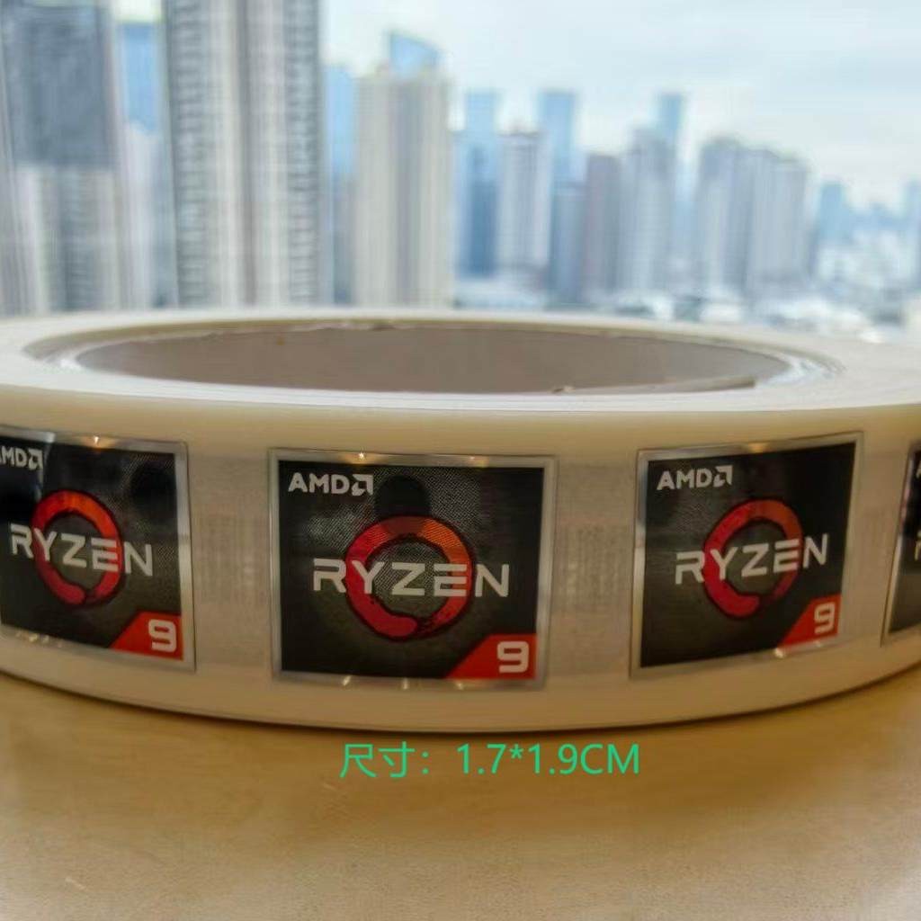 thumbnail for Original AMD Ryzen R3 R5 R7 R9 PRO Notebook Desktop AMD CPU GPU Label Sticker