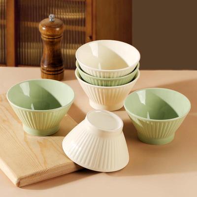 6只装19.8元5英寸家用米饭碗陶瓷