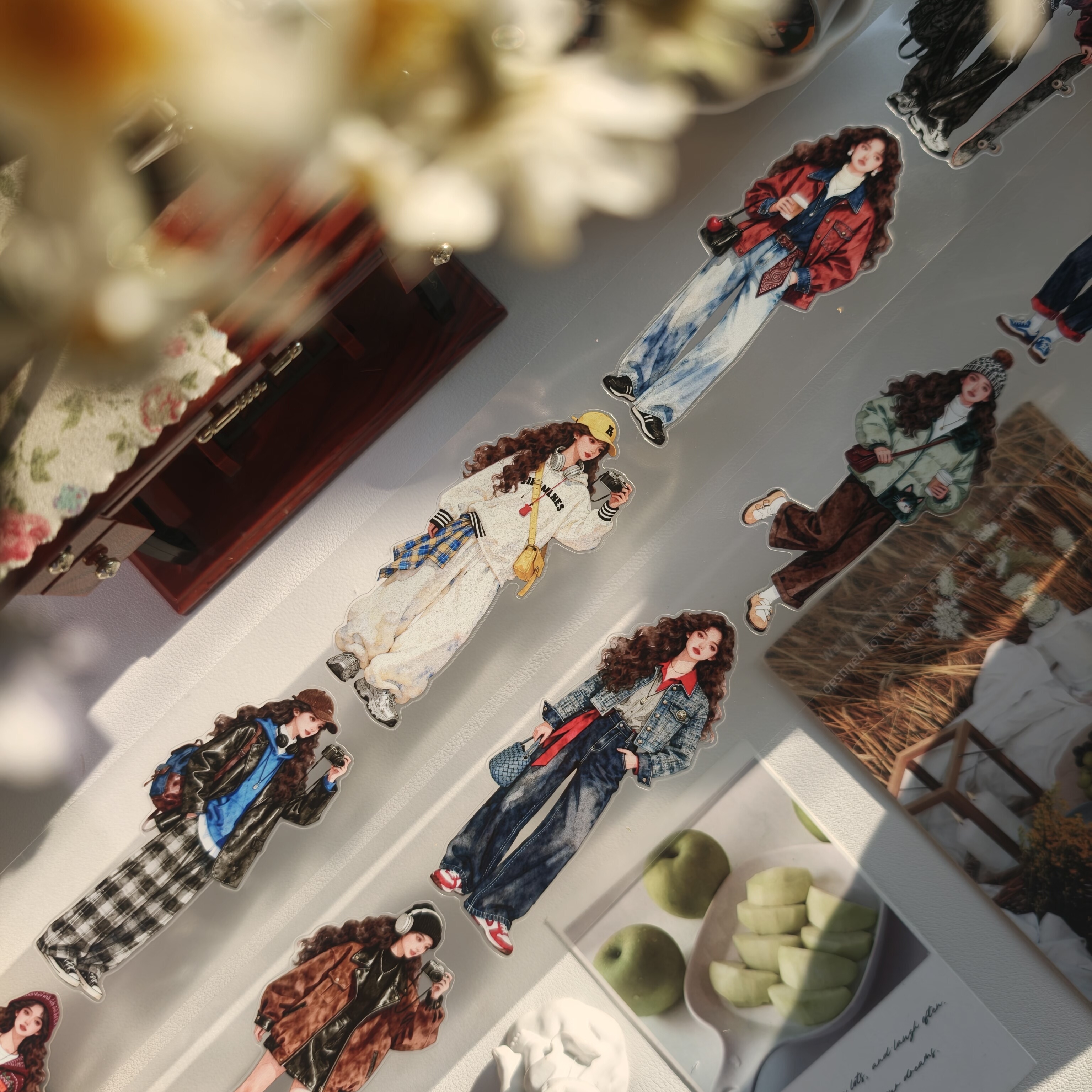 东西社文创〖致青春〗新品现货PET 人物女孩手帐胶带 夏秋冬穿搭,文具电教/文化用品/商务用品,贴纸/立体贴纸,淘宝优惠券,粉丝福利购,淘宝优惠卷