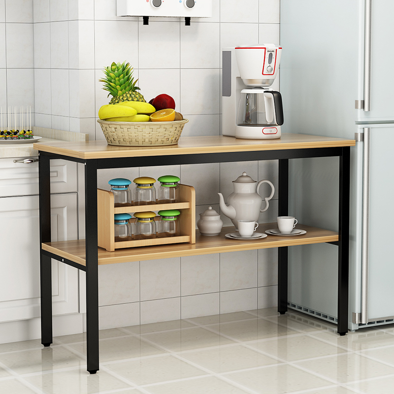 現代の台所の小さいテーブルの野菜のテーブルの簡単な置物の棚の階の家庭用の2階の3階の操作台の長方形のテーブル
