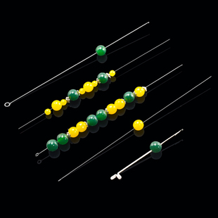 三通钩针串珠特长针大孔针双头钩针穿珠引线 diy工具镊子剪刀小铲