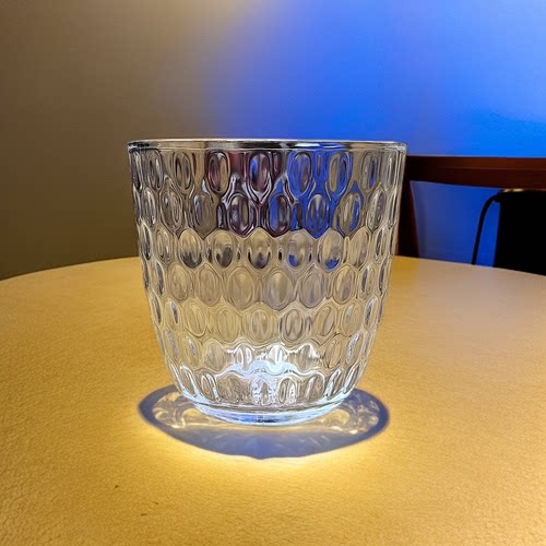 Roupa 罗派彩色钢化玻璃水杯家用创意ins耐热茶杯子漱口杯牛奶杯