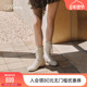 Solo trip2025冬季 新款 73hours女鞋 机车风马丁靴赛车鞋 拳击靴短靴
