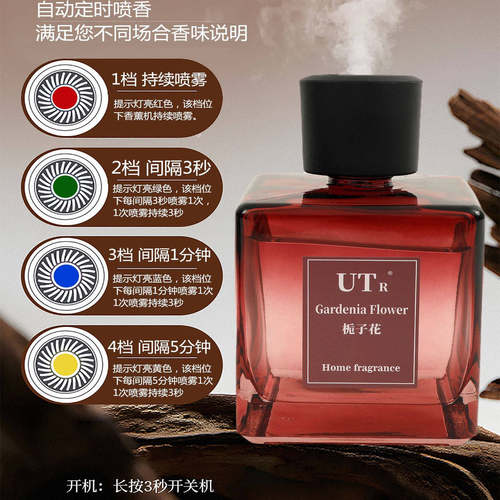 UTR全自动喷香机家用车载无火香薰喷雾香氛室内去除异味持久留香