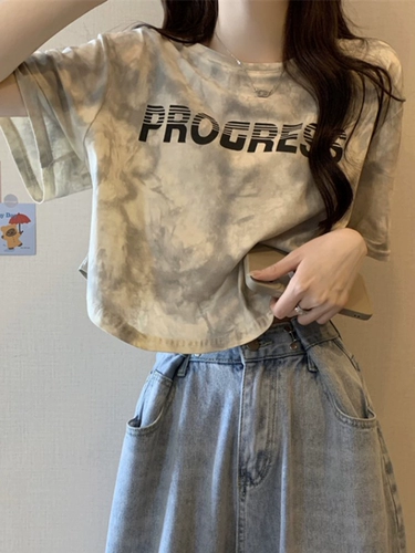 Ретро летняя дизайнерская футболка с коротким рукавом, в американском стиле, оверсайз, свободный крой