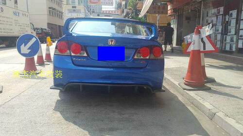 思域FD2改装TypeR后杠 J'S RACING款碳纤维尾扰流 JS款后唇 尾唇