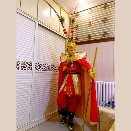 圣诞节元旦新款美猴王套装成人孙悟空的衣服 齐天大圣服装演出服