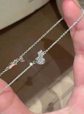 S925纯银葫芦手链女立体百搭时髦小众高级感精致超闪新中式手饰