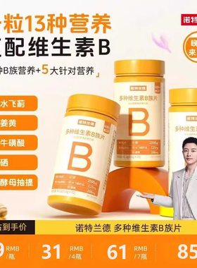 诺特兰德复合B族维生素c咀嚼片vc多种维b6b12全族b1维c血橙维生素