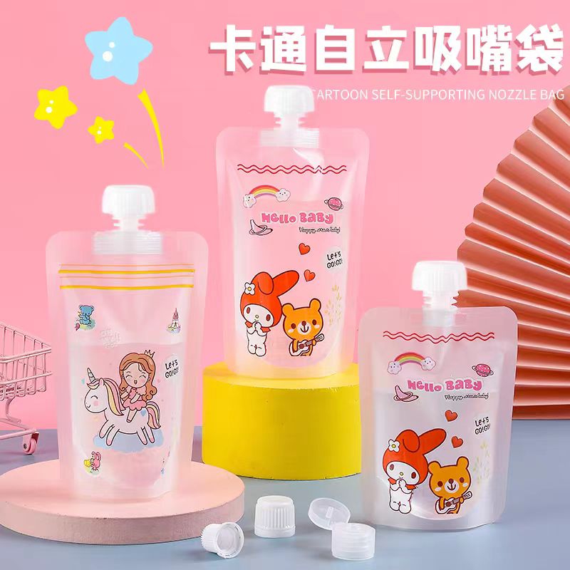 助力盖食品级卡通吸嘴袋耐高温