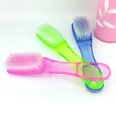 子塑料尼龙板刷清洁用刷 刷子洗衣服多功能家用刷鞋 3个装 软毛洗鞋