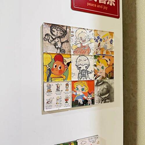 适用泡泡玛特冰箱贴压克力磁吸
