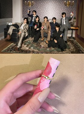 爆米花专属！时代少年团日进斗金戒指六周年应援色尾戒可调节大小