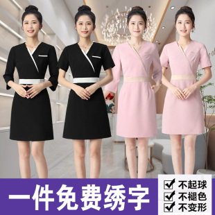 高端美容店工作服女足浴足疗采耳推拿技师服气质美容师美容院工服
