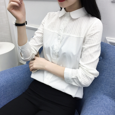 春夏女装小清新白色衬衫