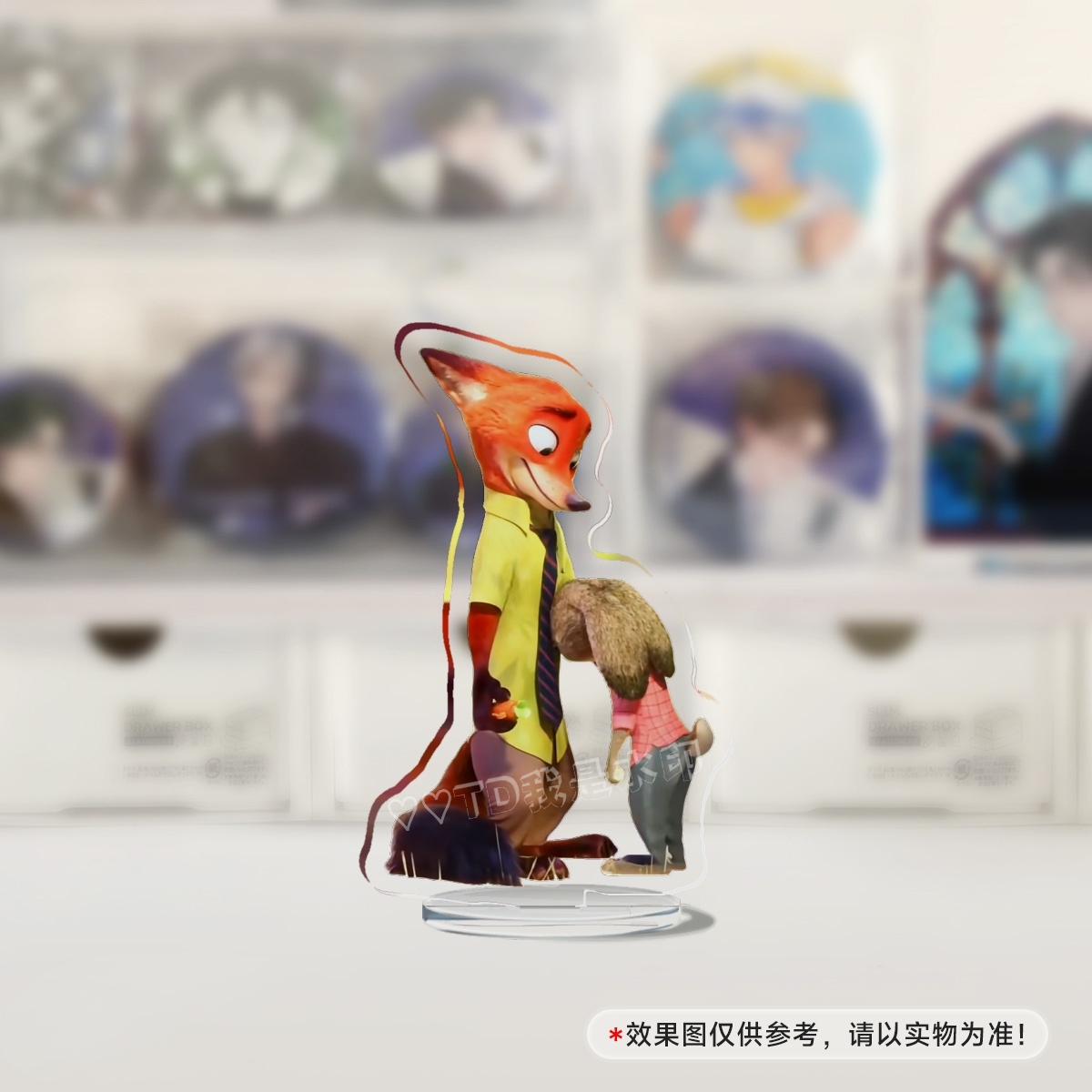 疯狂动物城周边立牌朱迪尼克抱抱小摆件可爱创意礼物搞笑礼品动漫