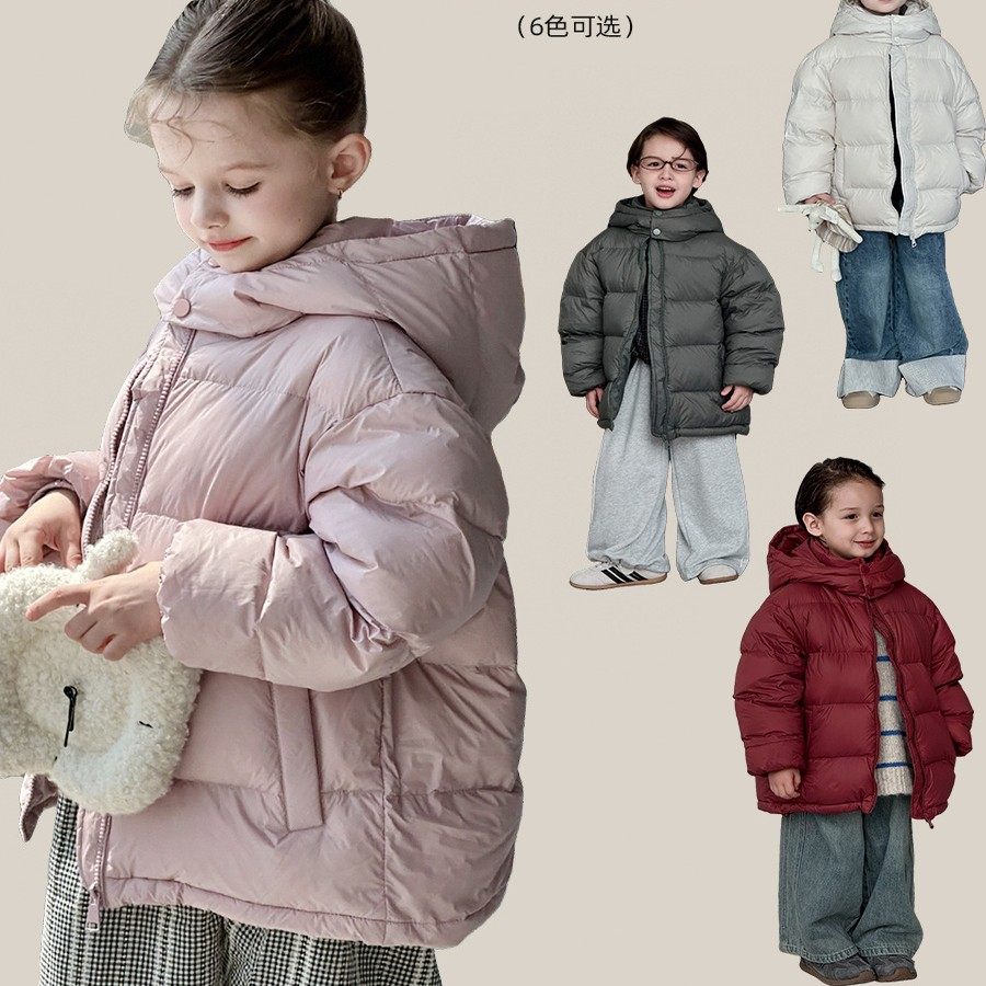 新国标90白鸭绒童装保暖连帽泡芙外套秋冬韩版-F25017【晴晴】,童装/婴儿装/亲子装,羽绒服,淘宝优惠券,粉丝福利购,淘宝优惠卷