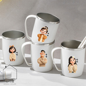 2025款 304不锈钢防霉漱口杯一家三四口套装 刷牙杯子牙刷杯洗漱杯