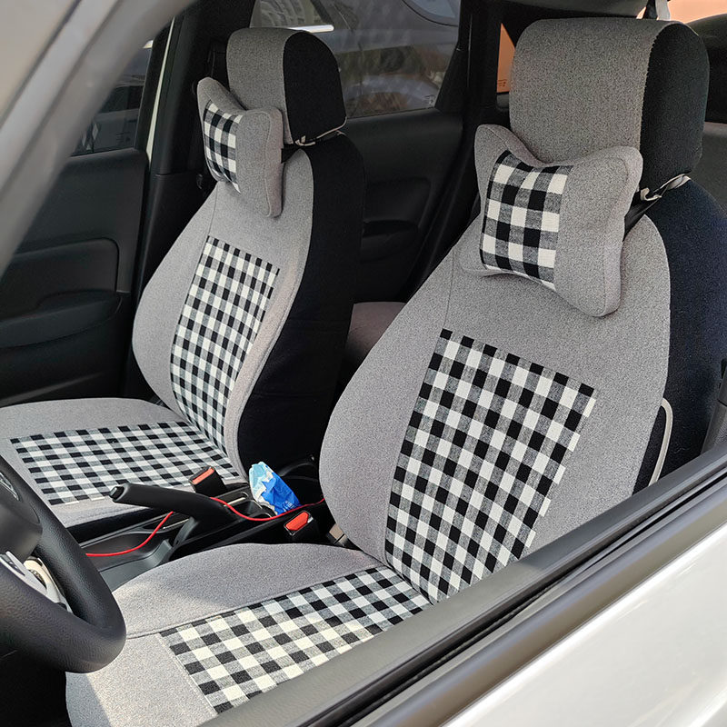 新款亚麻汽车座套加厚四季款全包life本田飞度潮越潮享新能源透气