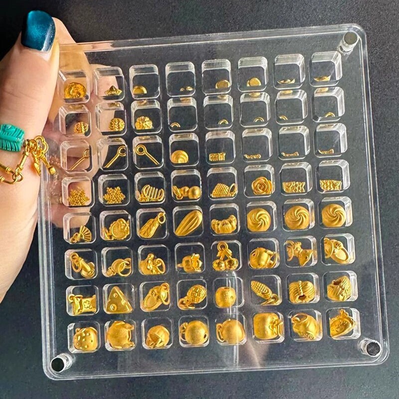 亚克力小金豆黄金收纳盒