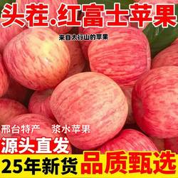 邢台浆水苹果当季时令水果脆甜多汁高山红富士冰糖心新鲜水果10斤