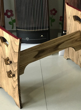 实木古筝架子纯桐木琴架 半筝架子 便携式筝架子 H型小筝大筝通用