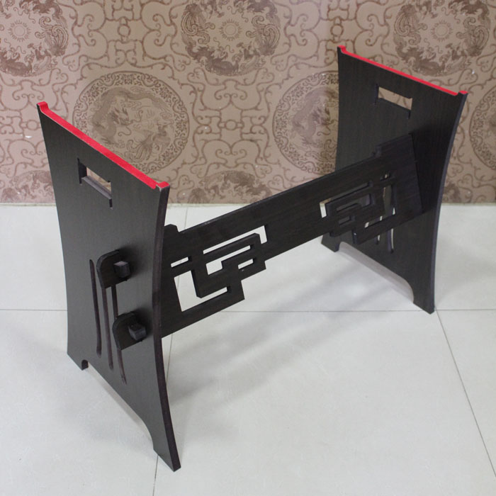 素韵新款镂空便携式小古筝半筝短筝小型古筝专用H架子黑檀色包邮