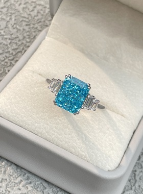 雷迪恩切4克拉纯银925高碳钻戒指