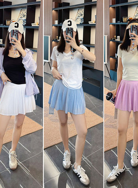 LU25新款 区别其他版本Varsity风琴网球裙夏速干芯吸多色运动短裙