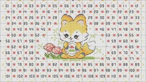 【ZZ2935-小狐狸排线包】十字绣
