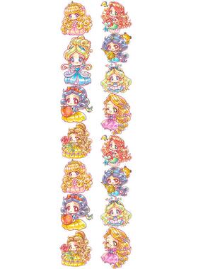 CZ9【2个一组Q版DSn公主异形长窄针吸】客厅十字绣针吸