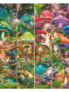 【4个一组】【ZZ4347-蘑菇仙境】20X4cm十字绣2025新款工具针吸