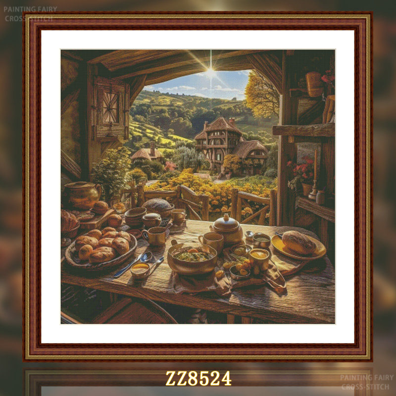 【ZZ8524-夏尔的暖阳】十字绣2026新款客厅餐厅简约欧式风景油画