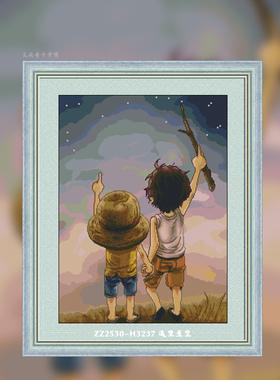 【ZZ2530-H3237 遥望星空 】十字绣印花2024新款手工卡通动漫人物