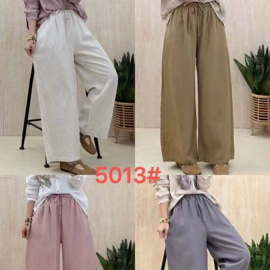 纯亚麻内包边高货大码宽松阔腿松紧抽绳腰纯色百搭春夏秋裤S23,女装/女士精品,休闲裤,淘宝优惠券,粉丝福利购,淘宝优惠卷