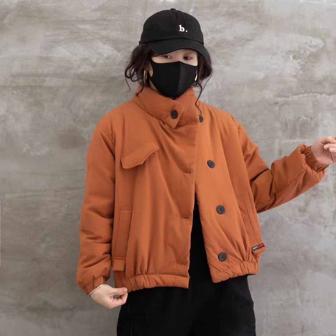 秋冬气质时尚百搭宽松棉服