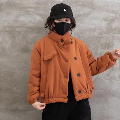 秋冬气质时尚百搭宽松棉服