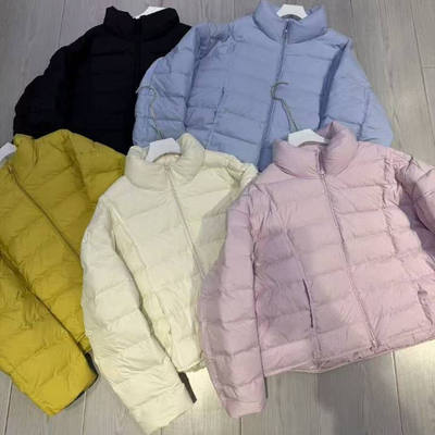 韩版短款休闲立领排骨羽绒服女时尚宽松百搭白鸭绒外套K31 32