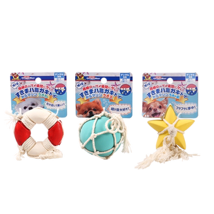 日本多格漫狗狗玩具犬发声乳胶玩具自嗨解闷磨牙耐咬宠物棉绳玩具