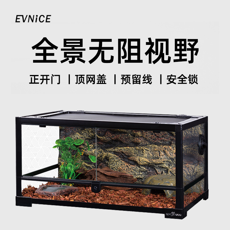 两栖爬宠水陆雨林缸半水龟