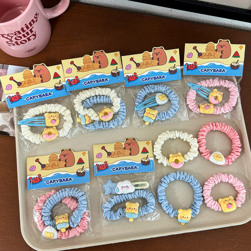 奶黄头饰学生发卡可爱bb夹头绳