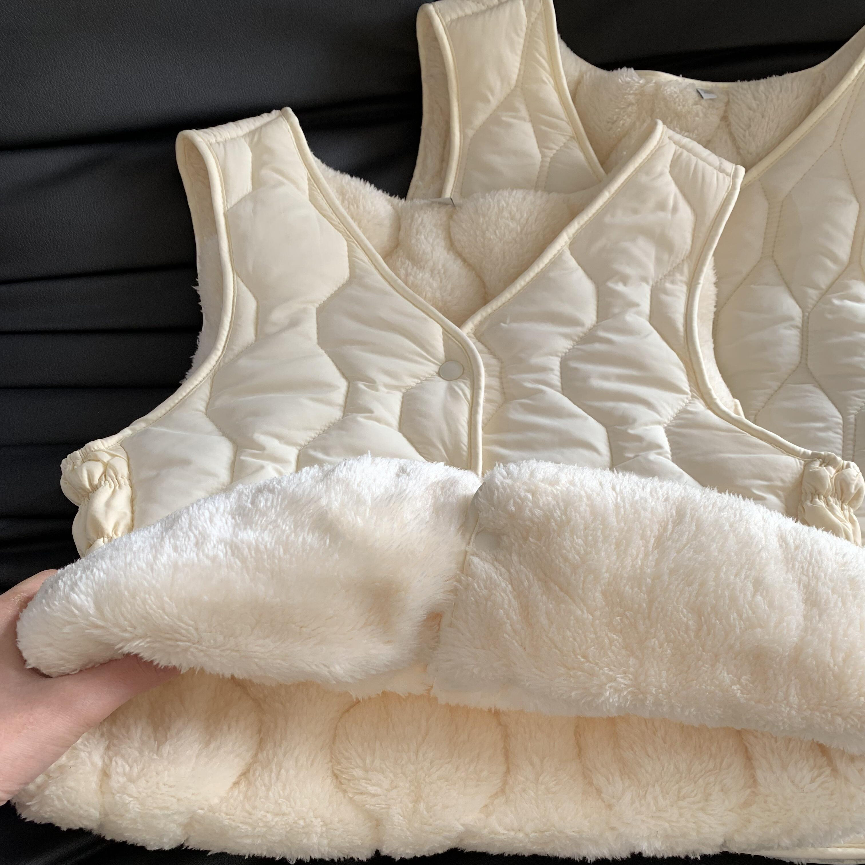 独特漂亮仿羊羔毛马甲女毛茸茸