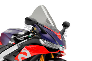 适用于新款RSV4改装西班牙正品puig风挡竞技加高挡风玻璃原装黑色