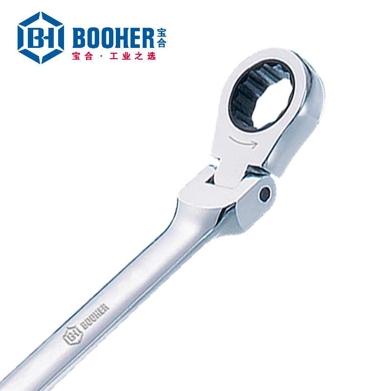 宝合Booher 180°活头双梅花棘轮扳手8x10MM棘轮扳手快脱扳手