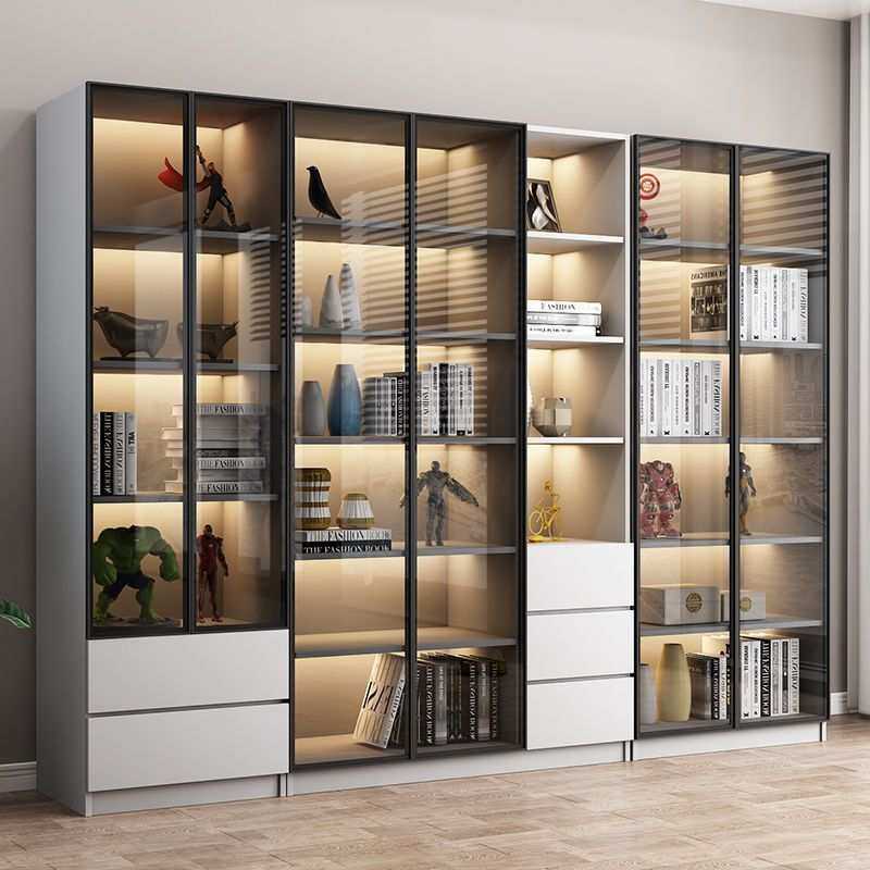 实木书柜带玻璃门书架简约置物架落地组合储物展示柜轻奢书橱商贸,鲜花速递/花卉仿真/绿植园艺,其它园艺用品,淘宝优惠券,粉丝福利购,淘宝优惠卷